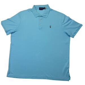 Polo Ralph Lauren Men's XL Blue Cotton – Classic Fit – Embroidered Pony Logo